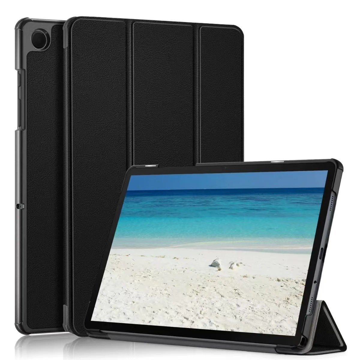 Usp Samsung Galaxy Tab A11+ / Tab A9+ (11') Folio Case Black - Slim, Pu Leather, Auto Sleep/Wake Function, Drop Protection, 3 Years Warranty