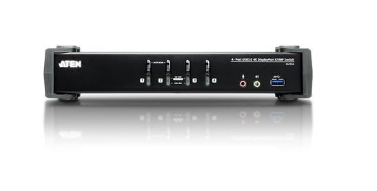 Aten 4 Port Usb 3.0 4K DisplayPort KVMP Switch Support HDCP, 4096 X 2160 @ 60Hz, Mouse Emulation, Keyboard Emulation - [ Old Sku: CS-1924 ]