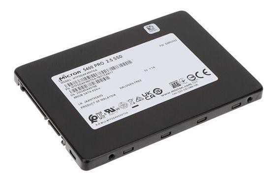 Crucial Micron 5400 Pro 480GB 2.5' Sata Enterprise SSD 540R/520W MB/s 95K/37K Iops 876TBW 1DWPD 3M HRS MTTF Aes 256-Bit Encryption Server Data Centre 5YRS