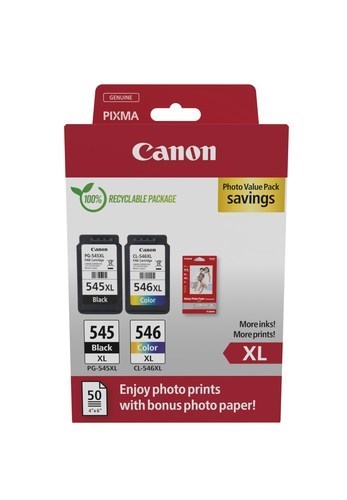 Canon PG-545XL/CL-546XL Photo Paper Valu