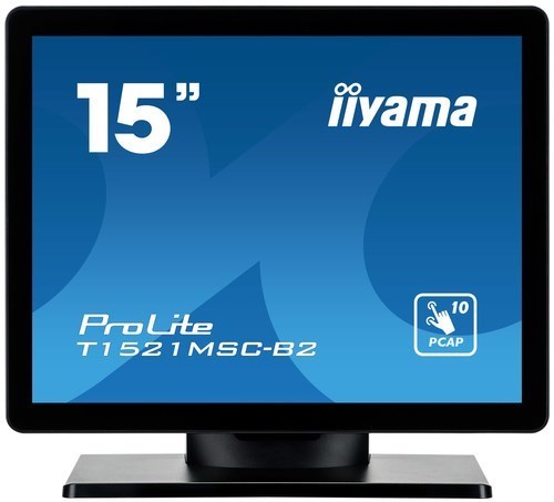 Iiyama 15" Pcap Bezel Free Front, 10P Touch, 10