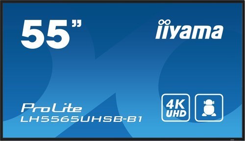 Iiyama 55" 3840X2160, Uhd Ips Panel, Haze 1%, 8