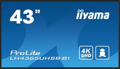 Iiyama 43" 3840X2160, Uhd Ips Panel, Haze 1%, 8