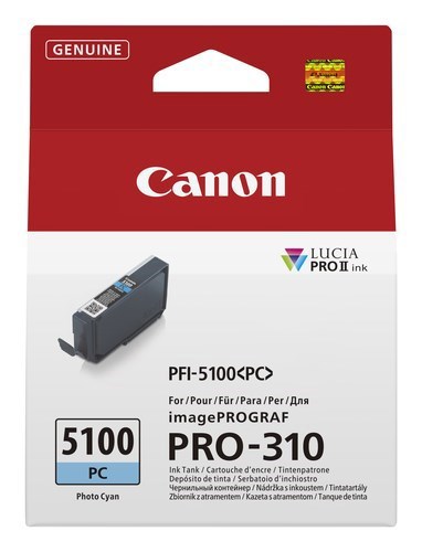 Canon Lucia PRO II PFI-5100 PC Tintenstrahl Tintenpatrone - Foto-Cyan - Originaler Pack