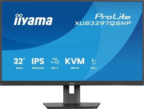 Iiyama 32" IPS-panel, 2560X1440, 350CD/M�, Usb-