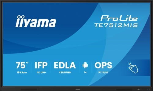 Iiyama 75" iiWare13E , Android 14, EDLA/non-EDL