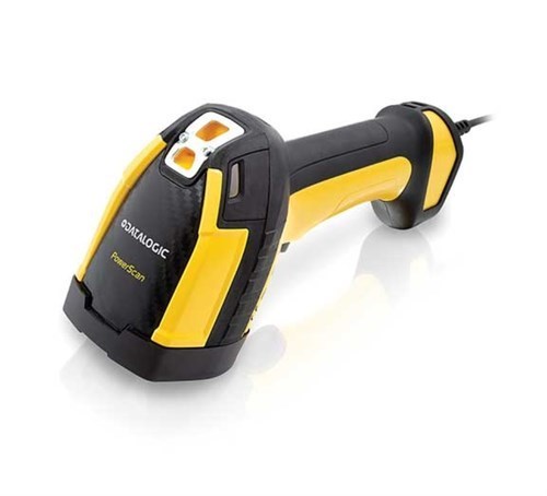 Datalogic PowerScan PD9630 Robust Manufacturing, Asset-Verfolgung, Inventory, Lager, Logistik, Auswahl, Sorting, Gewerblich Handheld Barcode-Scanner-Set - Kabel Konnektivität - Schwarz, Gelb - USB Kabel im Lieferumfang enthalten