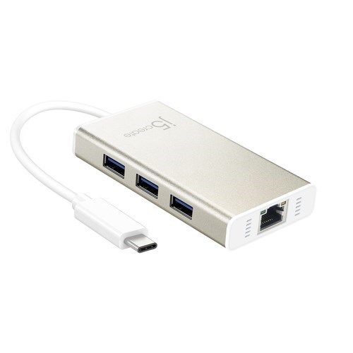 j5create USB/Ethernet-Hub - USB 3.0 Typ C - 640 MB/s