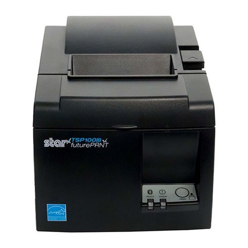 Star Micronics TSP143IIIBI2 Desktop Direktthermodrucker - Monochrom - Wandhalterung - Quittungsdruck - Bluetooth - With Schneider - Grau