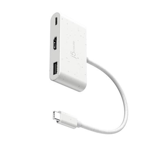 j5create USB Type C Docking Station for Notebook - White
