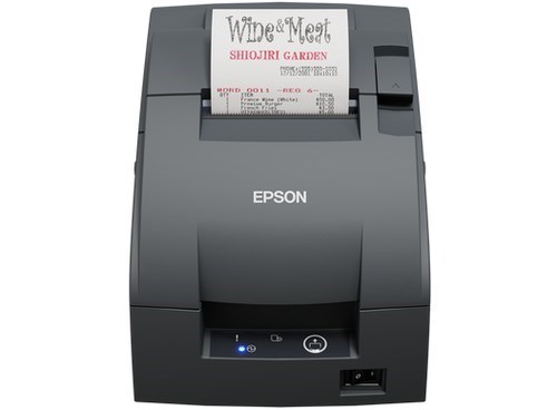 Epson TM-U220IIB (102B0) Restaurant, K&uuml;che Nadeldrucker - Etiketten-/Quittungsdruck - Ethernet - USB - Seriell - With Schneider - Dunkelgrau