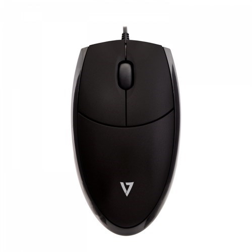 V7 MV3000010-BLK-5E Mouse - USB - Optical - 3 Button(s) - Black