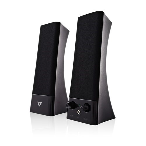 V7 2.0 Portable Speaker System - 5 W RMS - Black