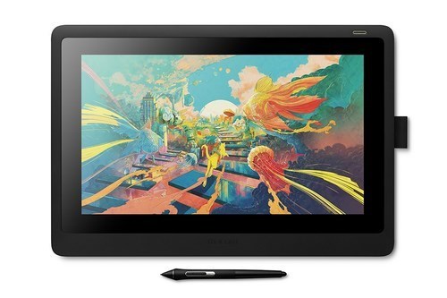 Wacom Cintiq DTK-1660 Graphics Tablet - 39.6 cm (15.6") - 5080 lpi - Cable - Black