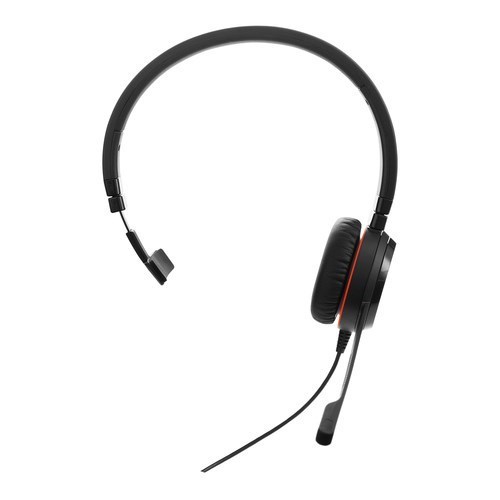 Jabra EVOLVE 20SE MS Wired On-ear Mono Headset - Black