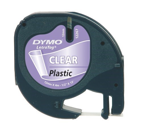 Dymo Letratag Tape Plast.Clear W.Eu