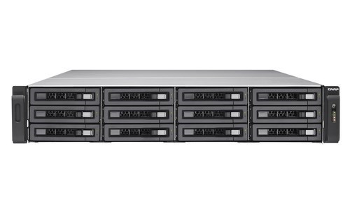 QNAP Turbo NAS TVS-EC1280U-SAS-RP R2 12 x Total Bays SAN/NAS Storage System - Intel Xeon E3-1246 v3 Quad-core (4 Core) 3.50 GHz - 8 GB RAM - DDR3 SDRAM - 2U Rack-mountable