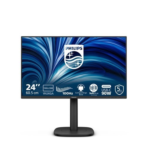 Philips 24B2U3301D 24" Class WUXGA LED Monitor - 16:10 - Black