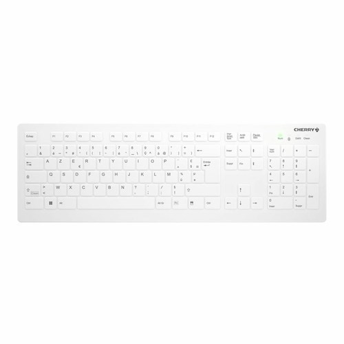 Active Key AK-C8112 Keyboard - Wireless Connectivity - USB Type A Interface - French - White