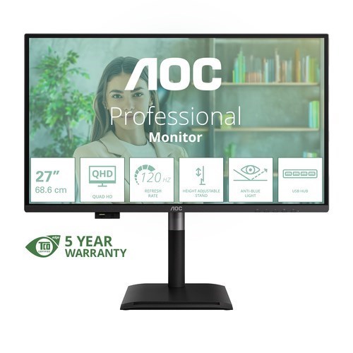AOC Q27P4U 27" Class WQHD LCD Monitor - 16:9