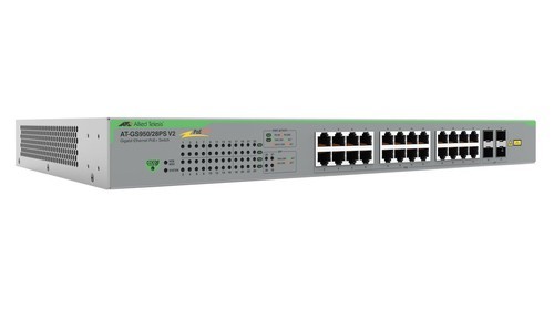 Allied Telesis GS950 V2 GS950/28PS V2 24 Anschl&uuml;sse Verwaltbar Ethernet-Switch - Gigabit-Ethernet - 10/100/1000Base-T, 100/1000Base-X
