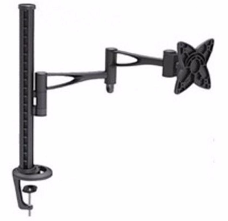 Astrotek Monitor Stand Desk Mount 44CM Arm For Single LCD Display 21.5' 22' 23.6' 24' 27' 8KG 30° Tilt 180° Swivel 360° Rotate Vesa 75X75 100X100