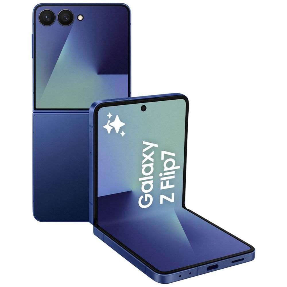 Samsung Galaxy Z Flip7 SM-F766B 512 GB Smartphone - 6.9" Flexible Folding Screen Dynamic AMOLED 2X Full HD Plus 2520 x 1080 - Deca-core (Cortex X5Single-core (1 Core) 3.30 GHz + Cortex A725 Dual-core (2 Core) 2.74 GHz + Cortex A725 Penta-core (5 Core) 2.36 GHz + Cortex A520 Dual-core (2 Core) 1.80 GHz) - 12 GB RAM - Android 16 - 5G - Blue Shadow