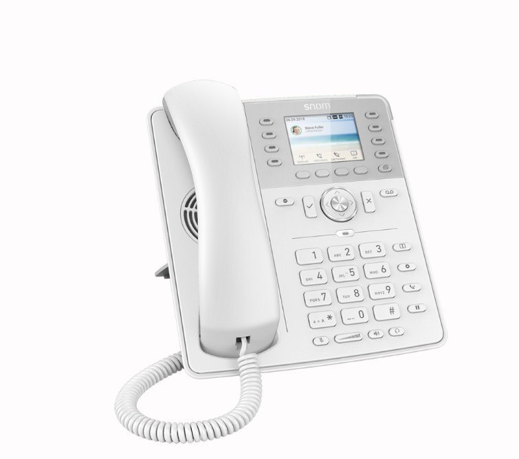 Snom D735 Sip Desk Telephone, L 2.7 Inch TFT Display, 32 Self-Labeling Function Keys (8 Physical), White