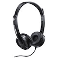 Rapoo H100 Wired Stereo Headsets - HD Voice Rotary Microphone Volume Adjustment 3.5MM Headphones (Buy 10 Get 1 Free)
