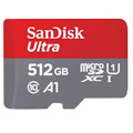 SanDisk 512GB Ultra MicroSDXC Uhs-I Memory Card - 150MB/s -Capacity: 512GB - Compatibility: Compatible With microSDHC And microSDXC (Sdsquac-512G-Gn6)