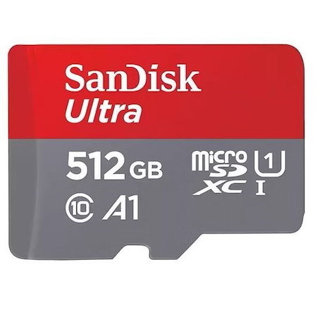 SanDisk 512GB Ultra MicroSDXC Uhs-I Memory Card - 150MB/s -Capacity: 512GB - Compatibility: Compatible With microSDHC And microSDXC (Sdsquac-512G-Gn6)