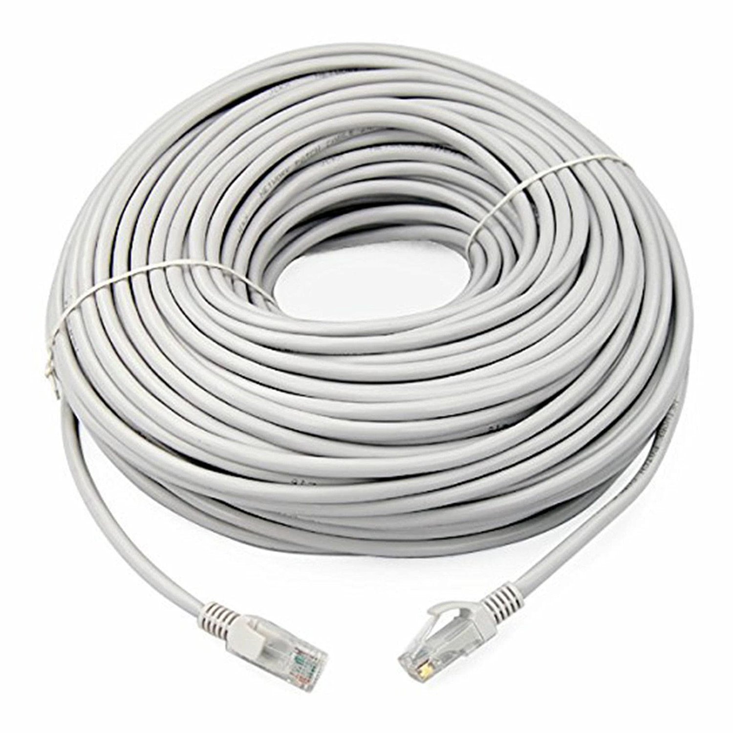 8Ware Cat6a Cable 50M - Grey Color RJ45 Ethernet Network Lan Utp Patch Cord Snagless