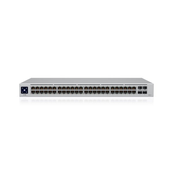 Ubiquiti UniFi 48 Port Managed Gigabit Layer2 Switch - 48X Gigabit Ethernet Ports W/ 32X 802.3At Poe+, 4X SFP Port Touch Display 195W