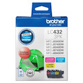 Brother LC432 Colour Value Pack 1Xcyan 1X Magenta 1X Yellow