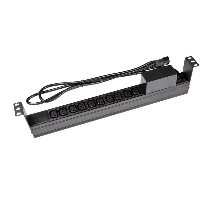Powershield 10 Way Horizontal Pdu With Iec C20 Input, 8 X Iec C13 Outlets, 2 X Iec C19