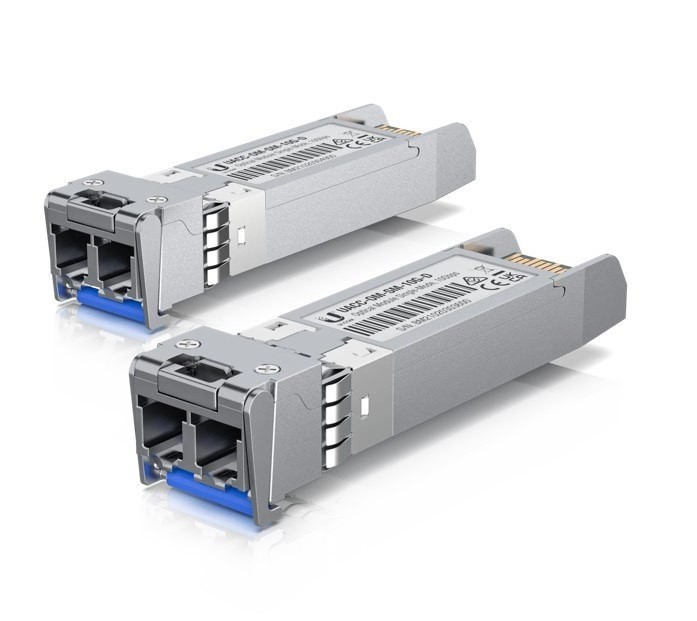 Ubiquiti UniFi 2 Pack,10 GBPS Single-Mode Optical Module, Single-Mode, Duplex, Fiber Transceiver, Duplex LC Connect, Up To 10 KM