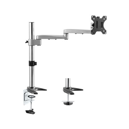 Astrotek Monitor Arm Desk Mount Height Adjustable Stand For Single LCD Display 23.8' 24' 27' 8KG 30° Tilt 180° Swivel 360° Pivot Vesa 75X75 100X10