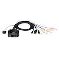 Aten 2-Port Usb-C DisplayPort Hybrid Cable KVM Switch