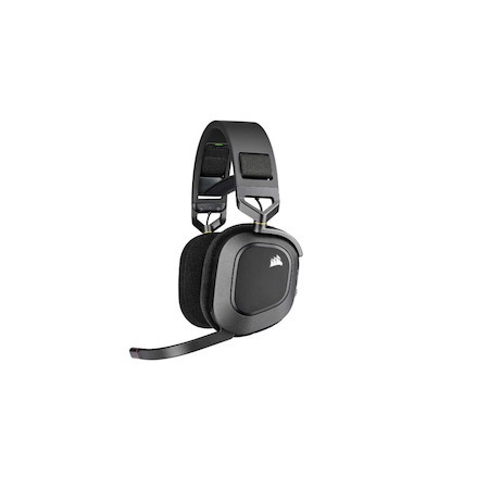 Corsair HS80 Max Wireless Steel Gray Dolby Atoms 3D, Pulse Sound, Slipstream Wireless 65HRS, 50FT Spatia Dolby Atoms, PC,PS5, Headphones.