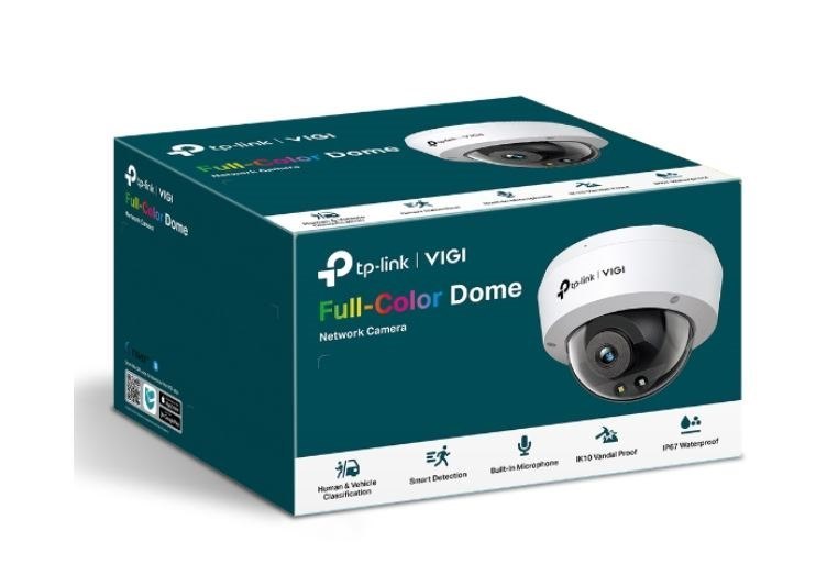 TP-Link Vigi 5MP C250(4MM) Full-Colour Dome Network Camera, 4MM Lems, Smart Detection 3YW