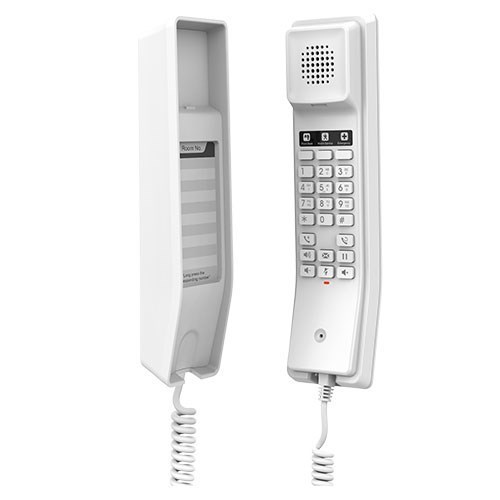 Grandstream GHP610 Hotel Phone, 2 Line Ip Phone, 2 Sip Accounts, HD Audio, Powerable Over PoE, White Colour, 1Yr WTY