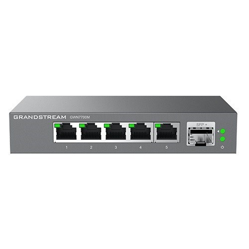 Grandstream GWN7700M Unmanaged 2.5 Multi-Gigabit Switch, 5 X 2.5 GigE, 1 X SFP+