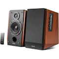 Edifier R1700BT Bluetooth Lifestyle Bookshelf Studio Speakers Brown - BT/Dual 3.5MM AUX/Limited Distortion DSP/DRC/Classic Wood Finish