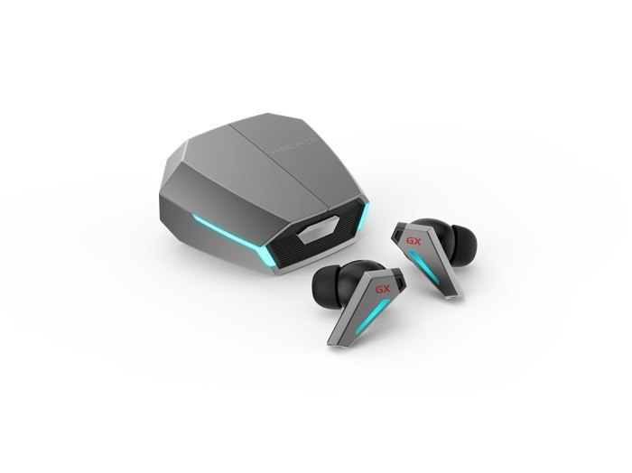 Edifier GX07 True Wireless Gaming Earbuds With Active Noise Cancellation With Dual Microphone, RGB Lighting, Wear Detection - Grey