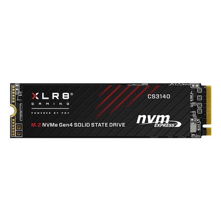 PNY CS3140 2TB NVMe Gen4 SSD M.2 7500MB/s 6850MB/s R/W 1400TBW 650K/700K 2M HRS MTBF 5YRS