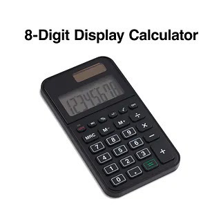 Quill Brand® 8-Digit Desktop Calculator, Gray