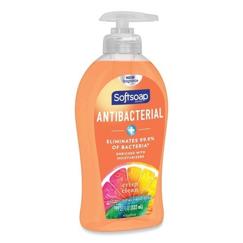 Softsoap Antibacterial Liquid Hand Soap, Crisp Clean Scent, 6/Carton
