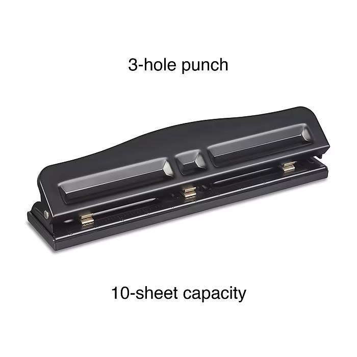 Staples® Adjustable 3-hole punch