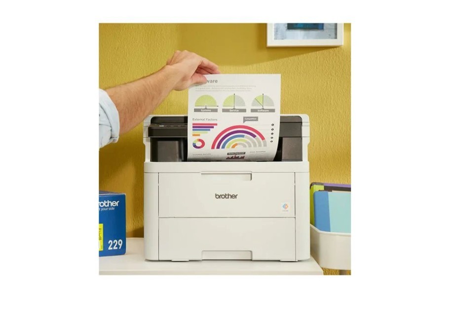 Brother HLL3300CDW Digital Color Multi-Function Printer with Copy and Scan, Duplex and Mobile Printing, Refresh-Subscription Ready