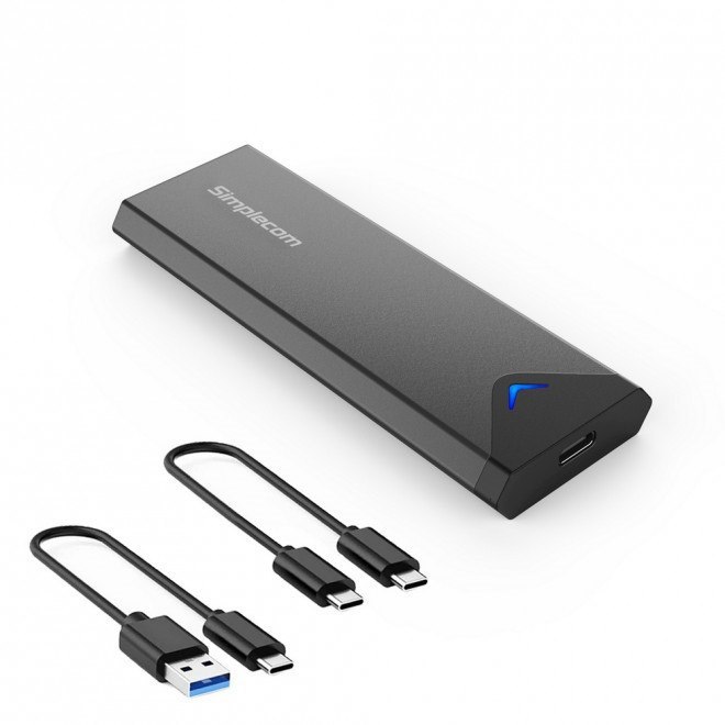 Simplecom Se509 NVMe (M Key) M.2 SSD To Usb3.2 Gen 2 Usb-C 10Gbps Enclosure'